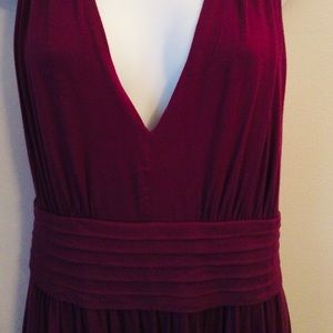 Calvin Klein Twist Tie Back Pomegranate Dress